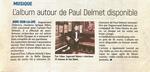 Annonce de la sortie du disque Paul Delmet sur L’Echo de la Lys 